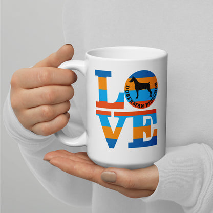 All I need is coffee & my Doberman Pinscher mug by Dog Artistry.
