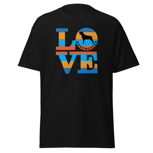 Love Rottweiler Men's classic tee