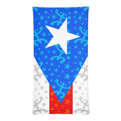 Puerto Rican Flag with Coqui Neck Gaiter