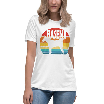 Sunset Basenji Women's Relaxed T-Shirt