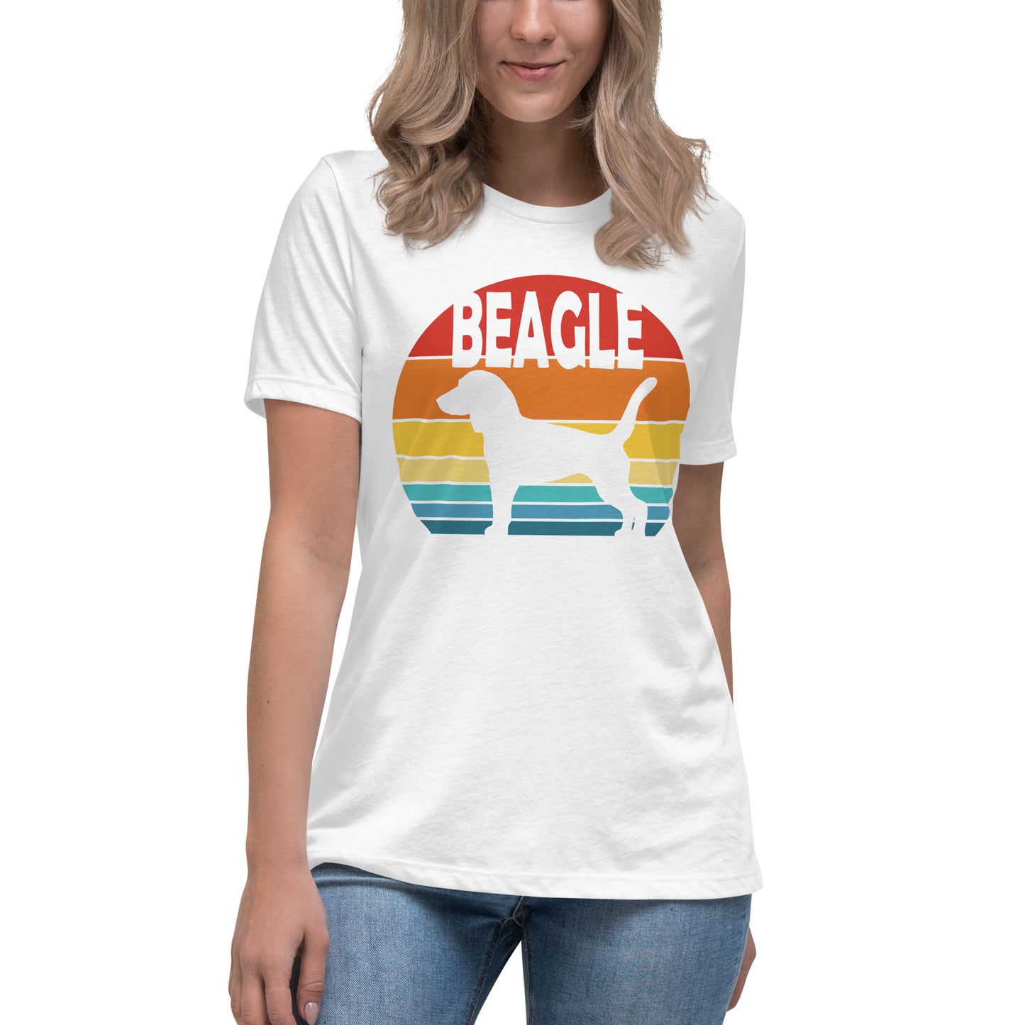 Sunset Beagle Women's Relaxed T-Shirt