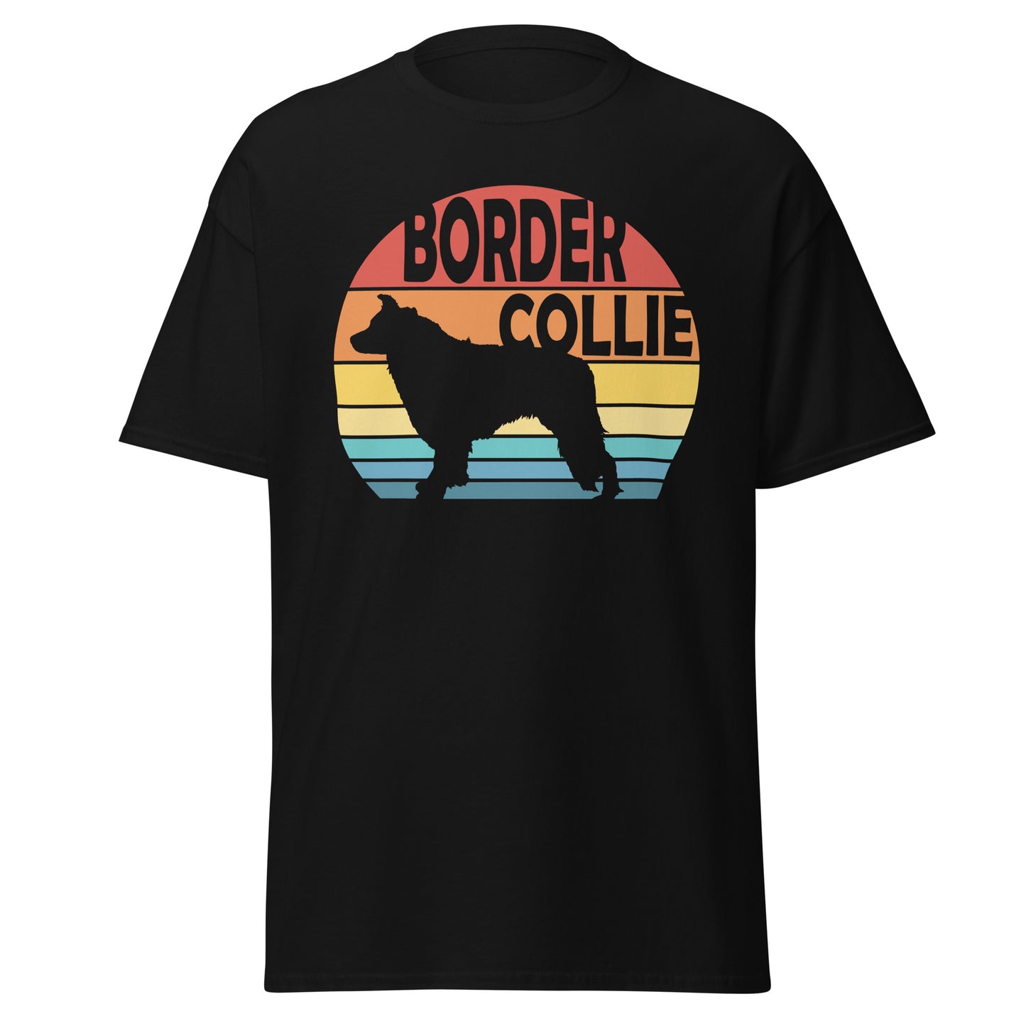 Sunset Border Collie Men's classic tee