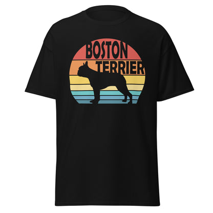 Sunset Boston Terrier Men's classic tee
