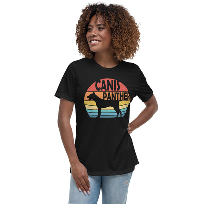 Sunset Canis Panther Women's Relaxed T-Shirt