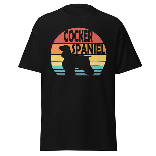 Sunset Cocker Spaniel Men's classic tee