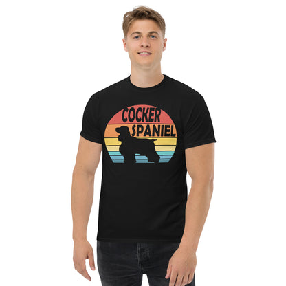 Sunset Cocker Spaniel Men's classic tee