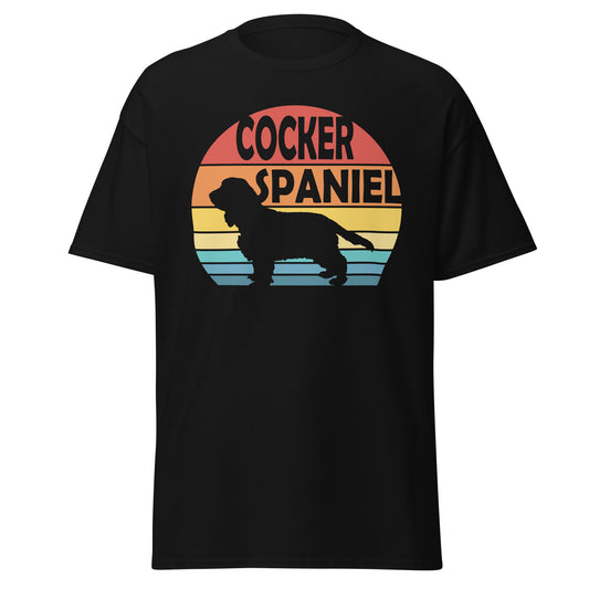 Sunset Cocker Spaniel Men's classic tee