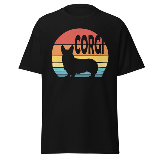 Sunset Corgi Men's classic tee