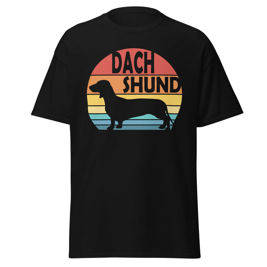 Sunset Dachshund Men's classic tee