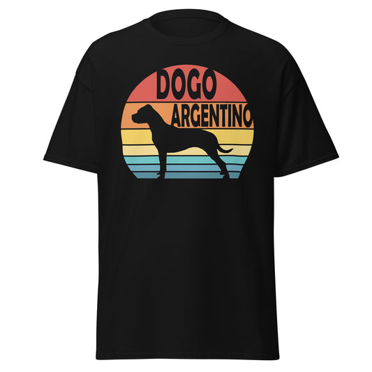 Sunset Dogo Argentino Men's classic tee