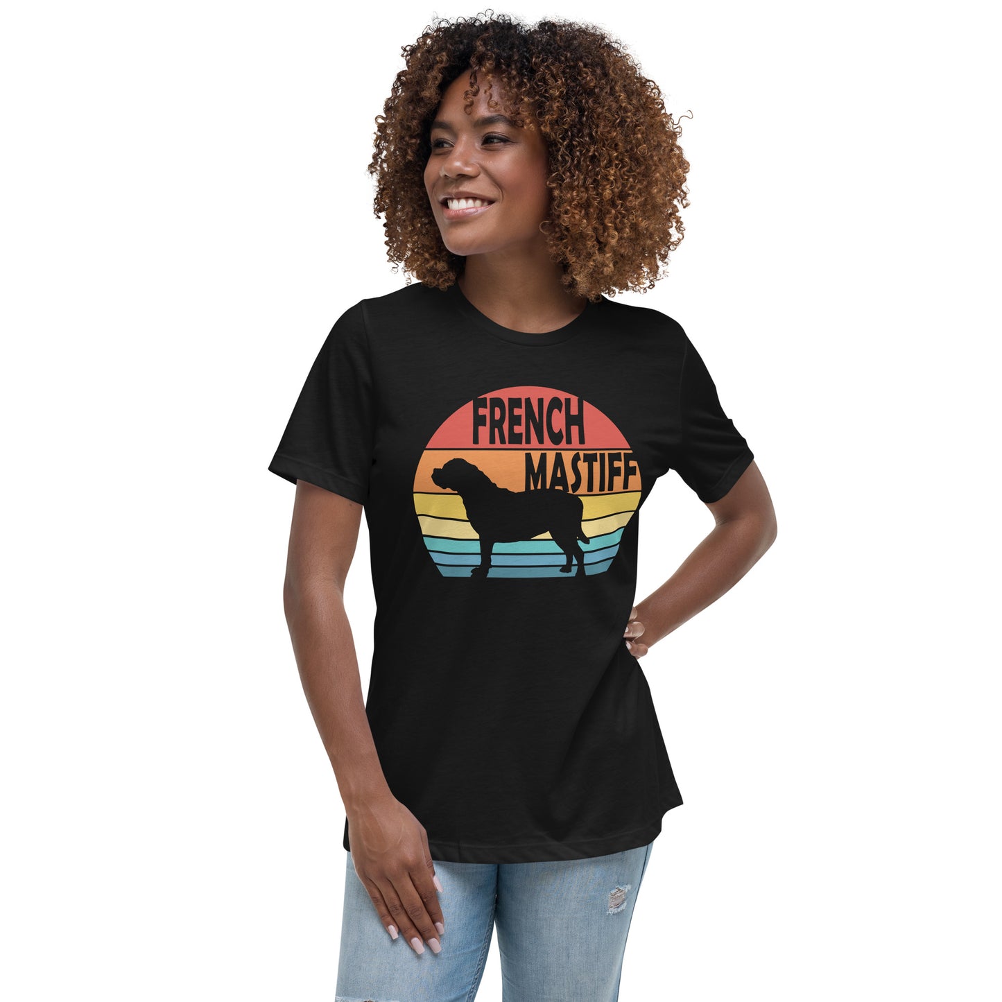 Sunset French Mastiff Women's Relaxed T-Shirt