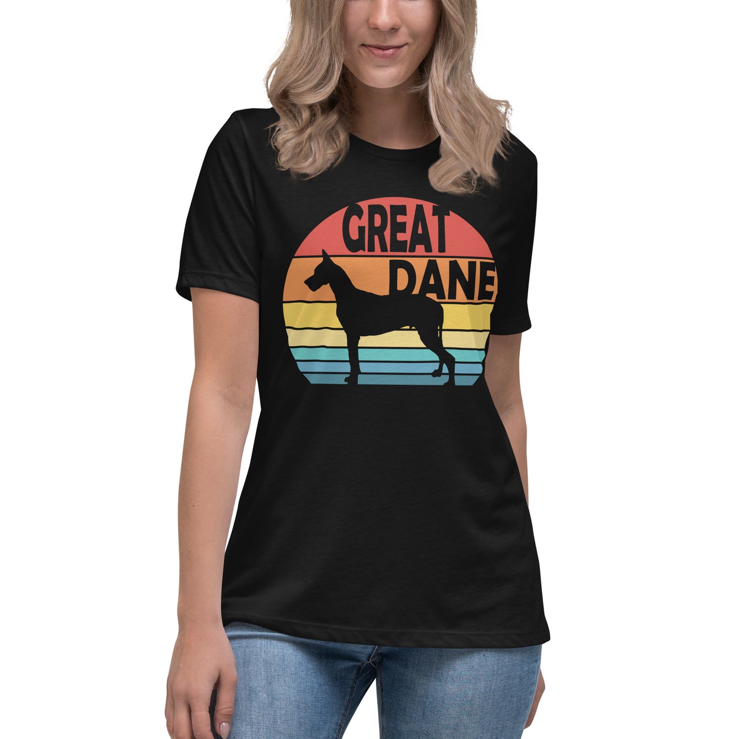 Sunset Great Dane Women's Relaxed T-Shirt