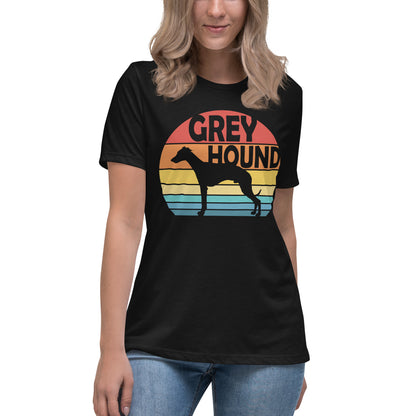 Sunset Greyhound Women's Relaxed T-Shirt
