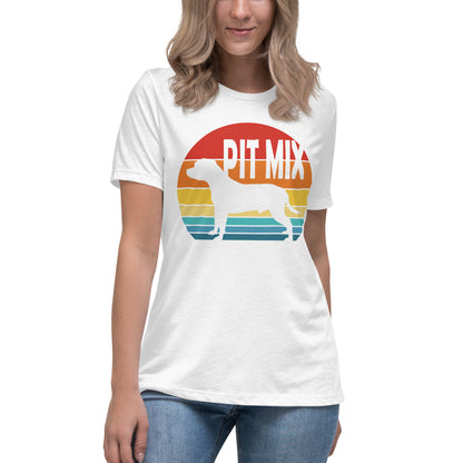 Sunset Pit Mix Women's Relaxed T-Shirt