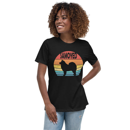 Sunset Samoyed Women's Relaxed T-Shirt