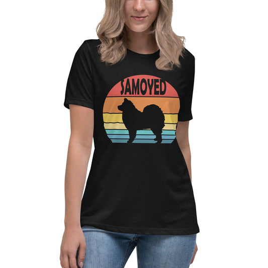 Sunset Samoyed Women's Relaxed T-Shirt