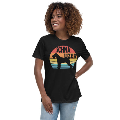 Sunset Schnauzer Women's Relaxed T-Shirt