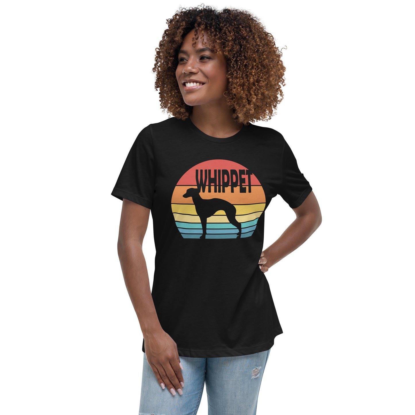 Sunset Whippet Women's Relaxed T-Shirt
