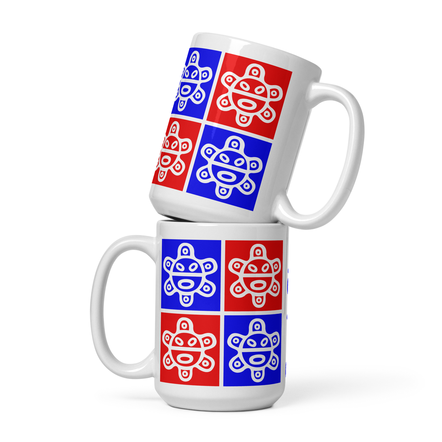 Taino Sun – Puerto Rico Glossy White Mug