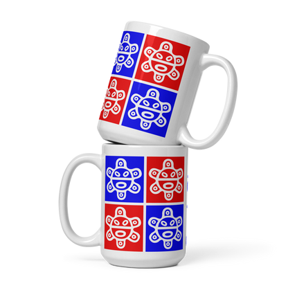 Taino Sun – Puerto Rico Glossy White Mug