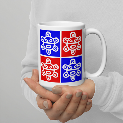 Taino Sun – Puerto Rico Glossy White Mug