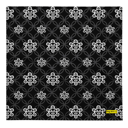 Taino Sun Black Design All-over print bandana