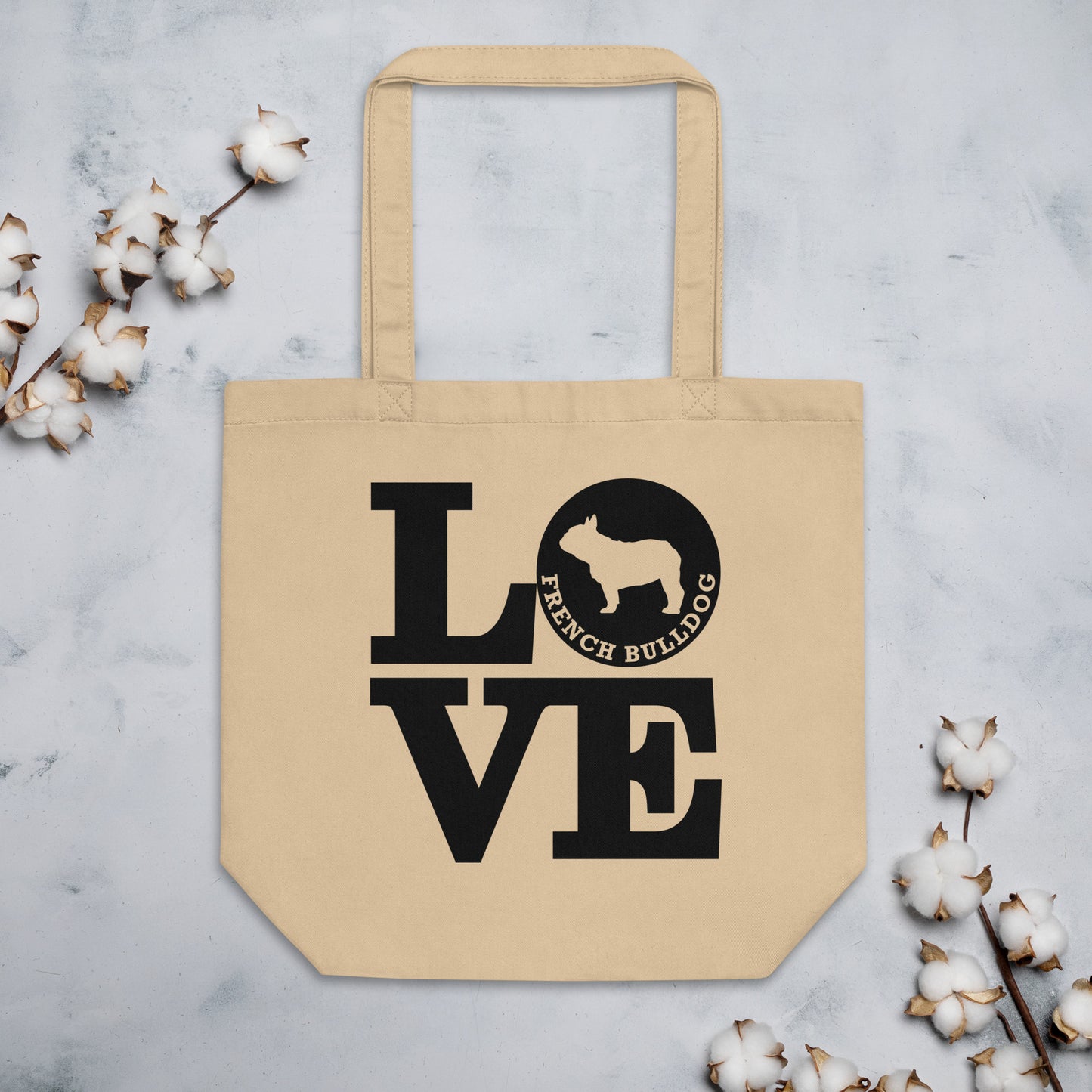 Love French Bulldog Eco Tote Bag