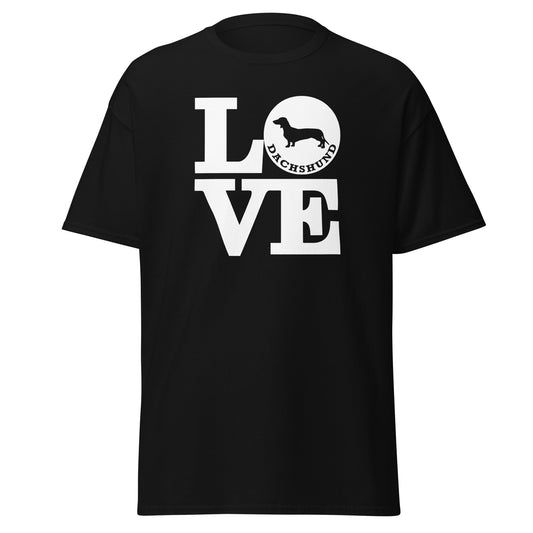 Love Dachshund Men's classic tee