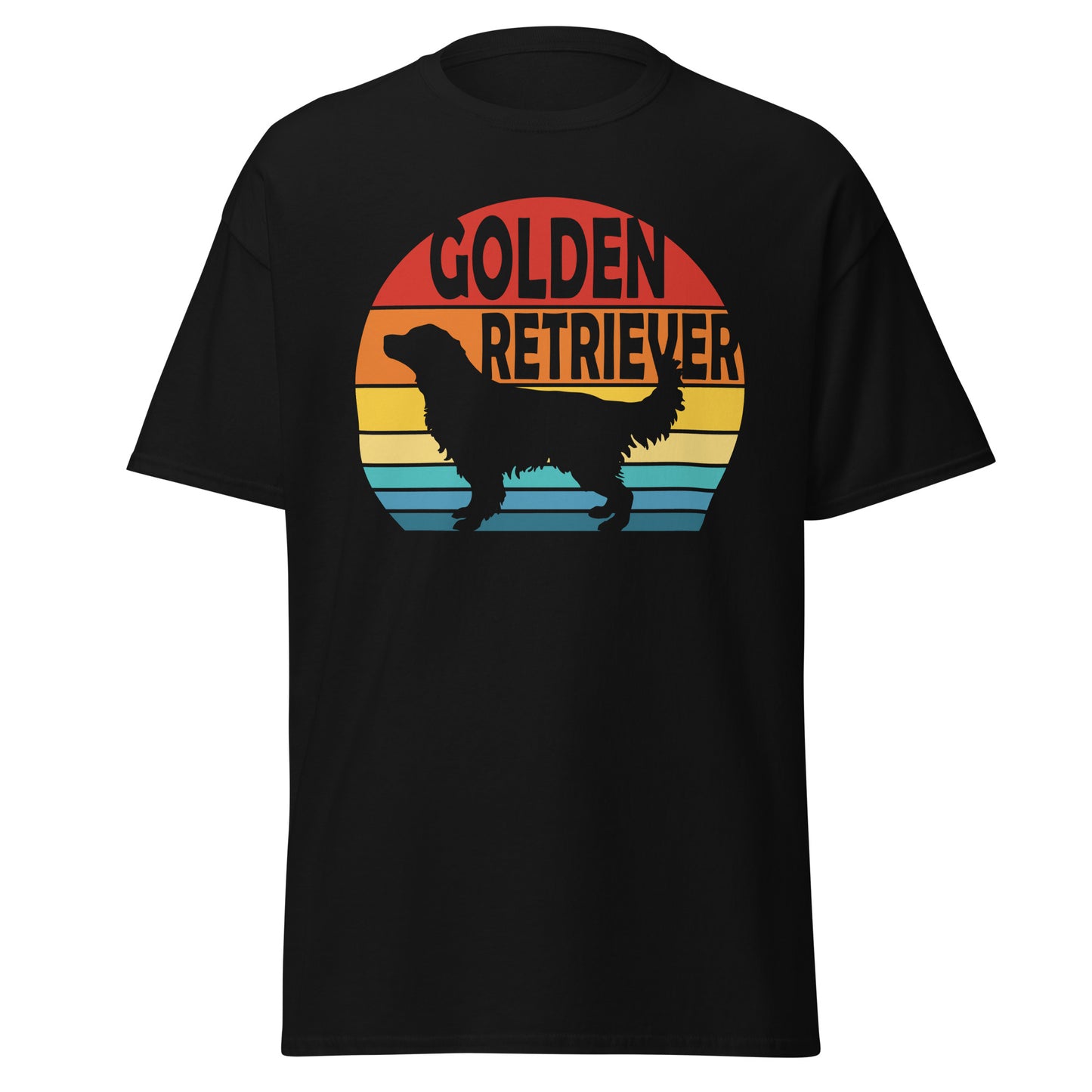 Sunset Golden Retriever Men's classic tee