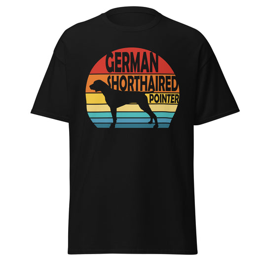 Sunset German Shorthaired Pointer Men's classic tee