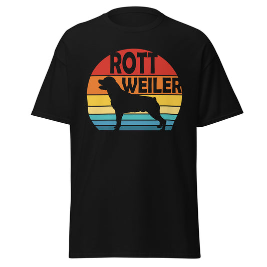 Sunset Rottweiler Men's classic tee