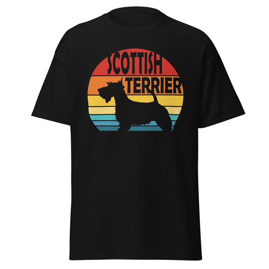 Sunset Scottish Terrier Men's classic tee