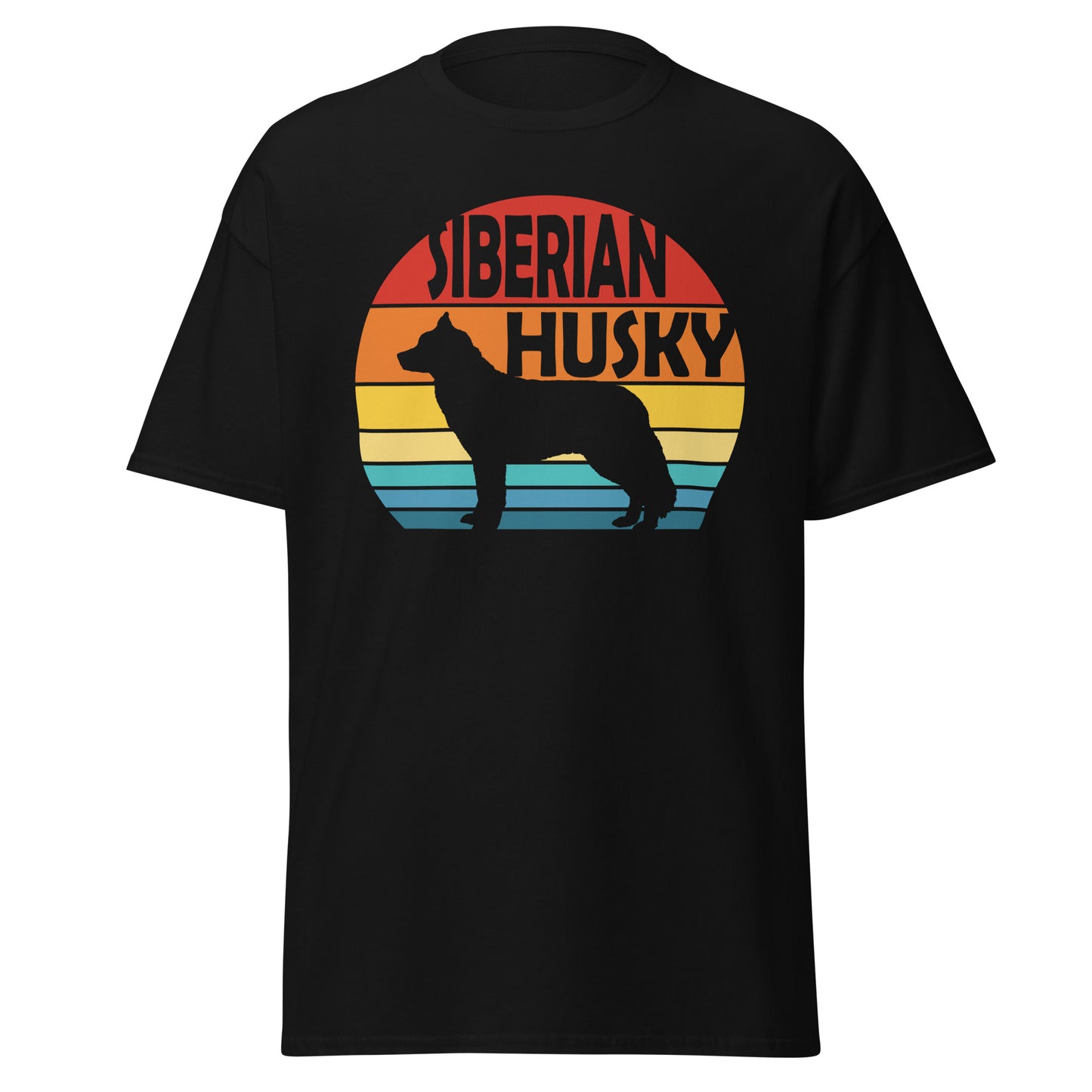 Sunset Siberian Husky Men's classic tee