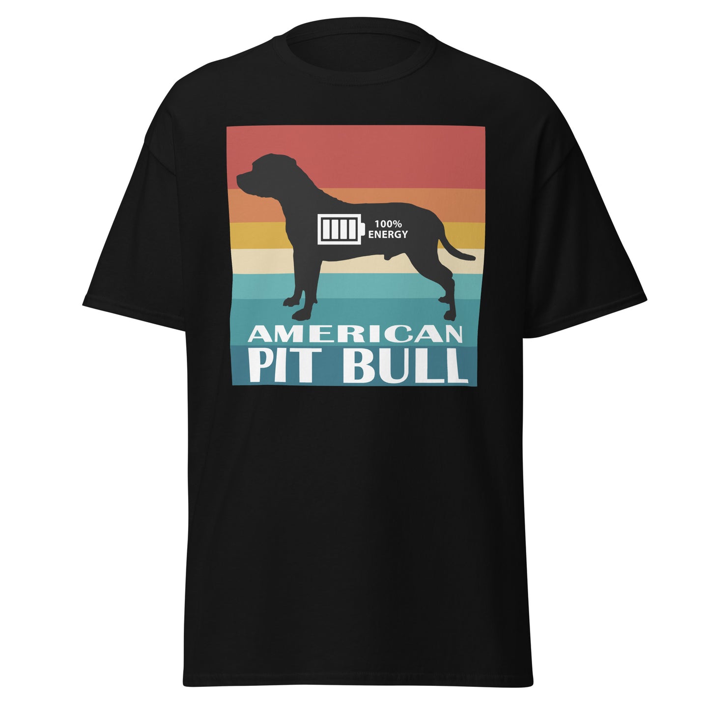 American Pit Bull 100% Energy Men's classic tee by Dog Artistry