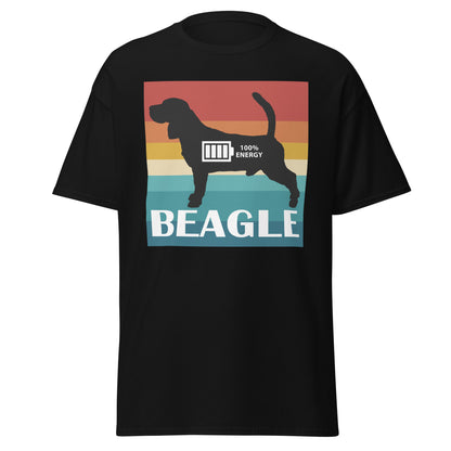 Beagle 100% Energy Men's classic tee by Dog Artistry