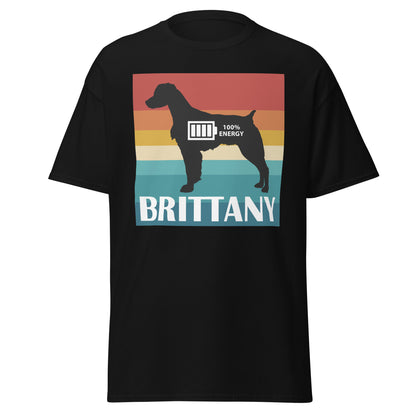 Brittany 100% Energy Men's classic tee by Dog Artistry