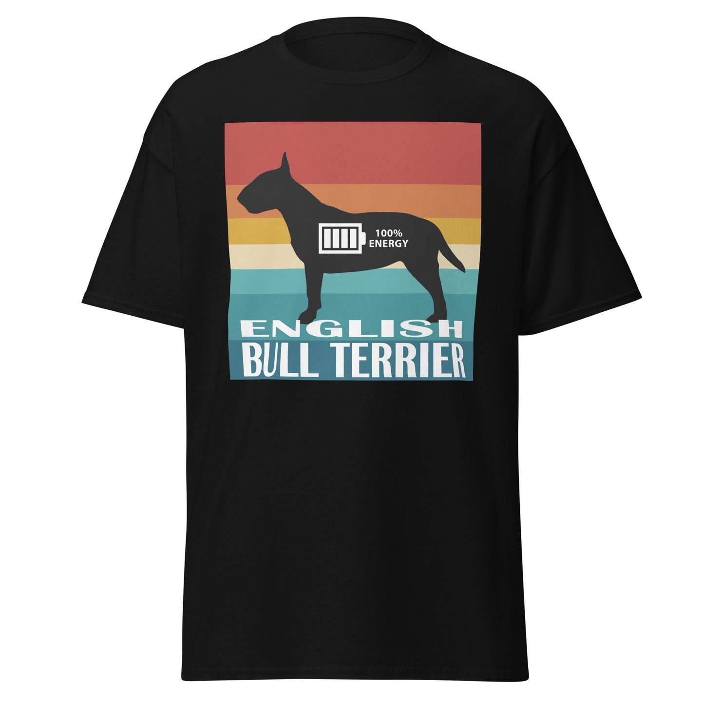 English Bull Terrier 100% Energy Men's classic tee by Dog Artistry