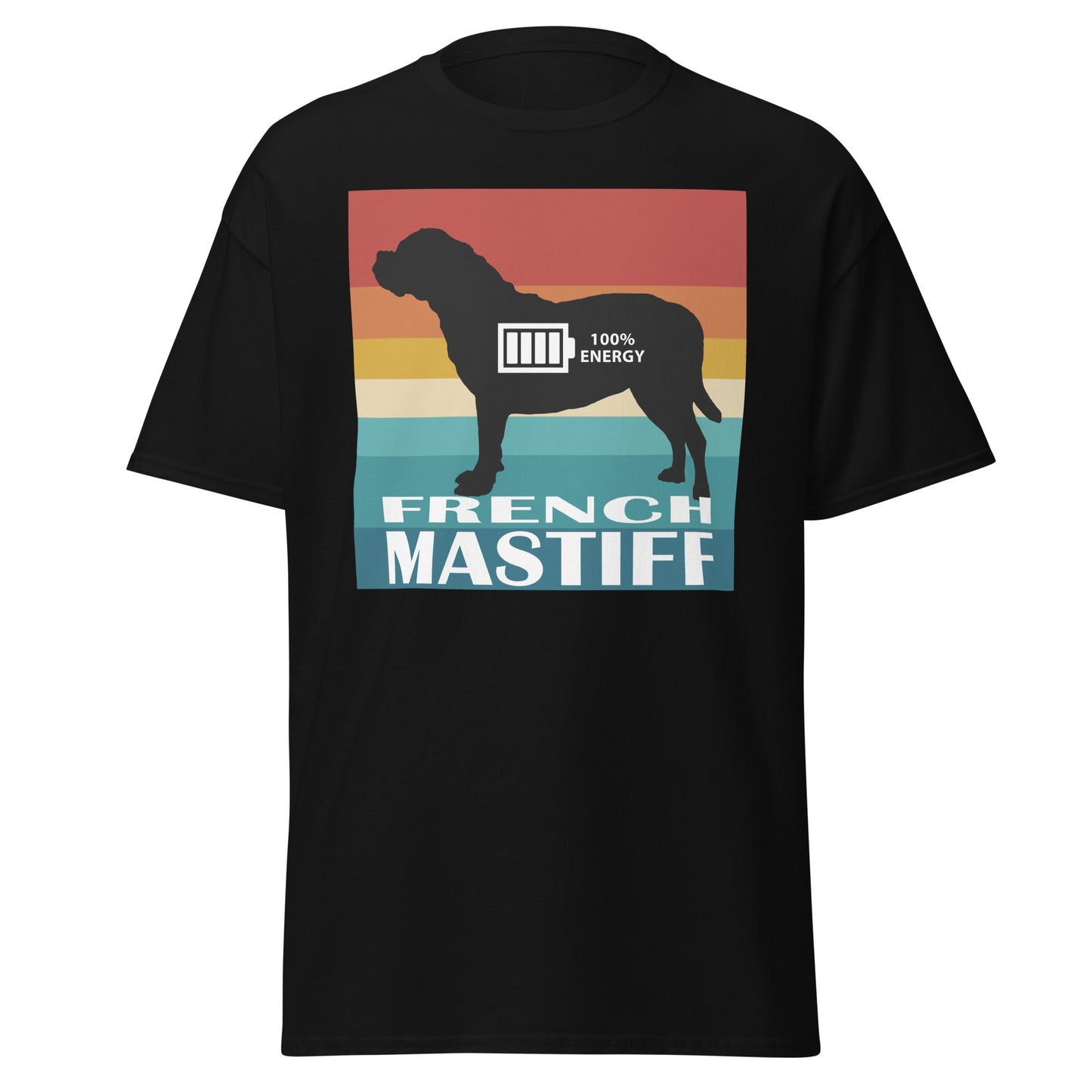 French Mastiff 100% Energy Men's classic tee by Dog Artistry