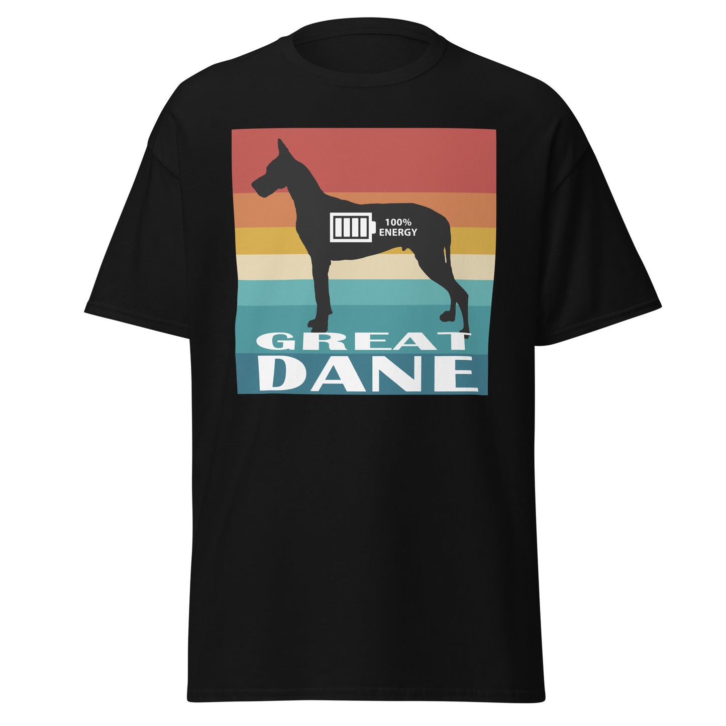 Great Dane 100% Energy Men's classic tee by Dog Artistry