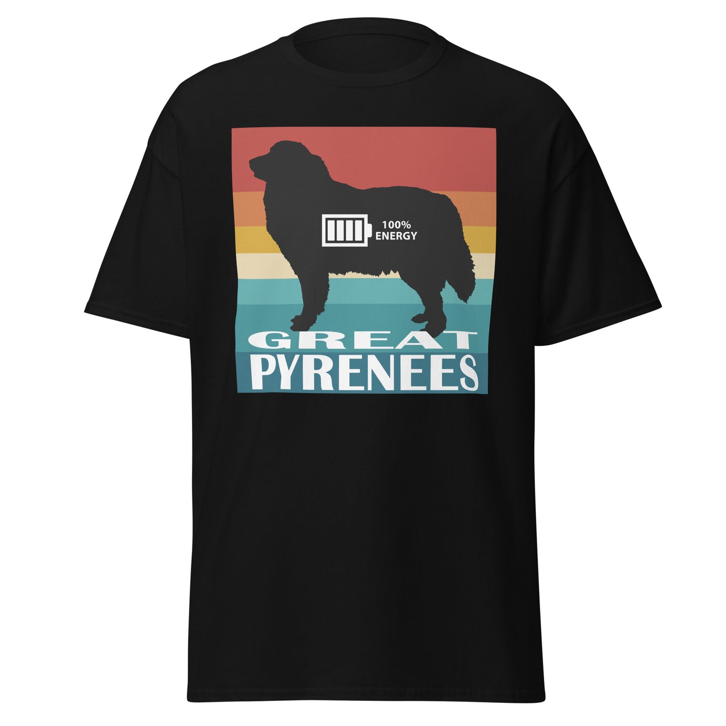 Great Pyrenees 100% Energy Men's classic tee by Dog Artistry