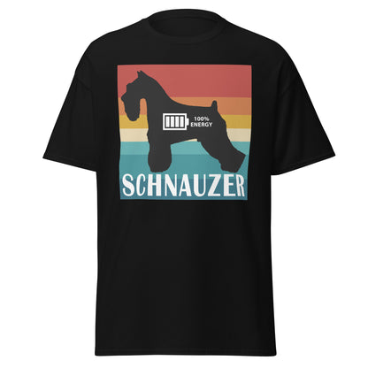 Schnauzer 100% Energy Men's classic tee by Dog Artistry