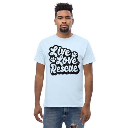 Live Love Rescue Retro Men's Classic T-Shirt