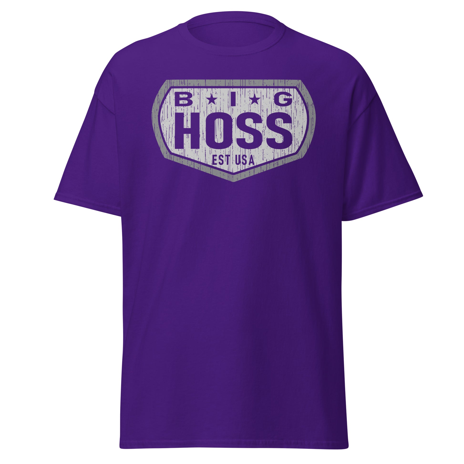 Big Hoss Mens Purple T-Shirt.