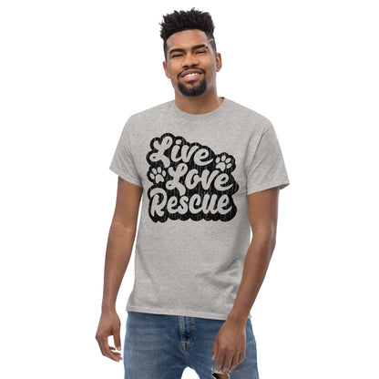 Live Love Rescue Retro Men's Classic T-Shirt