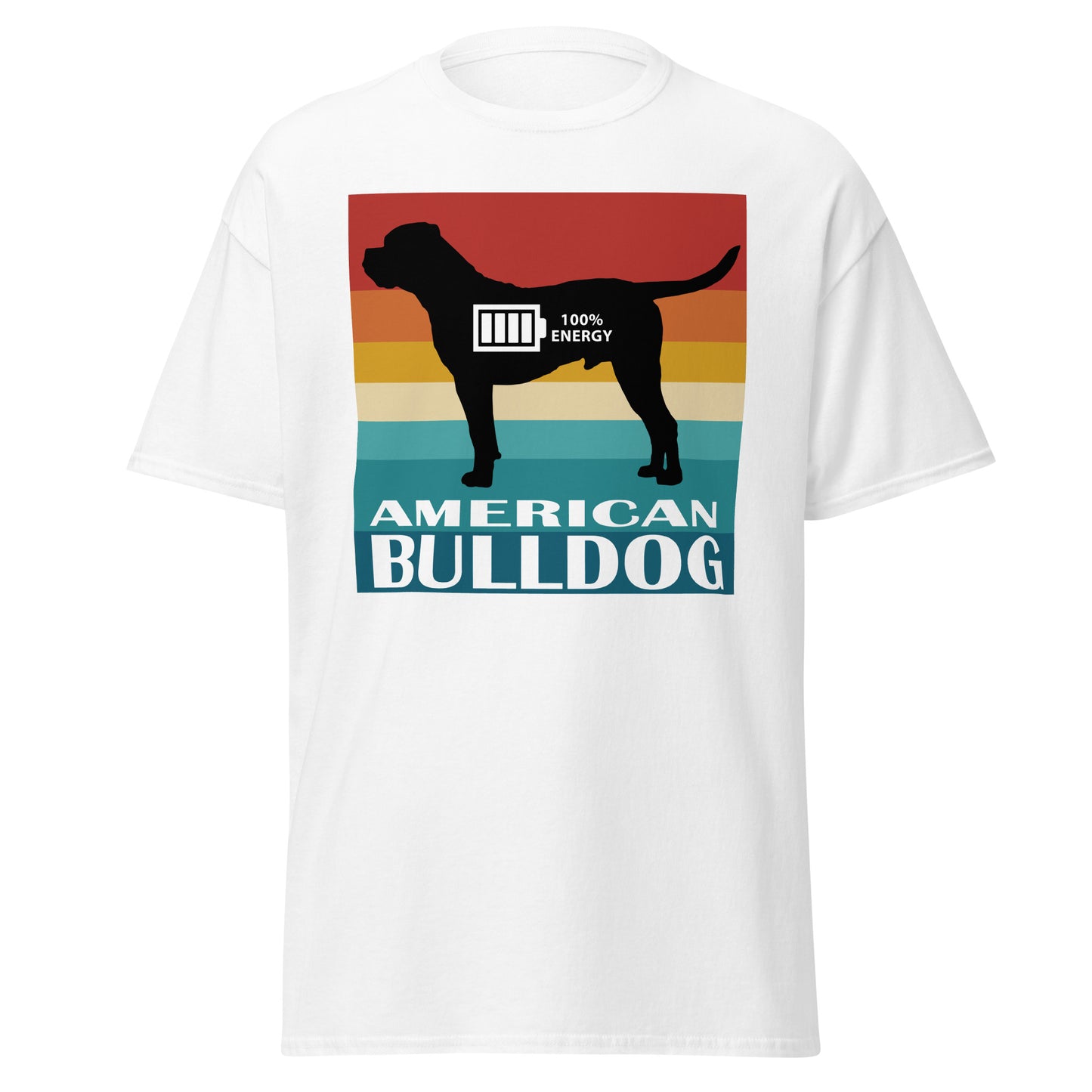 American Bulldog 100% Energy Men's classic tee by Dog Artistry