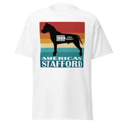 American Stafford 100% Energy Men's classic tee by Dog Artistry