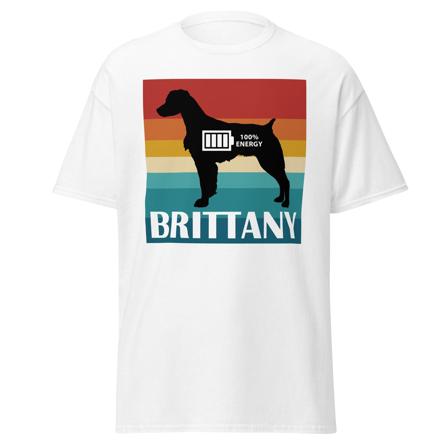 Brittany 100% Energy Men's classic tee by Dog Artistry