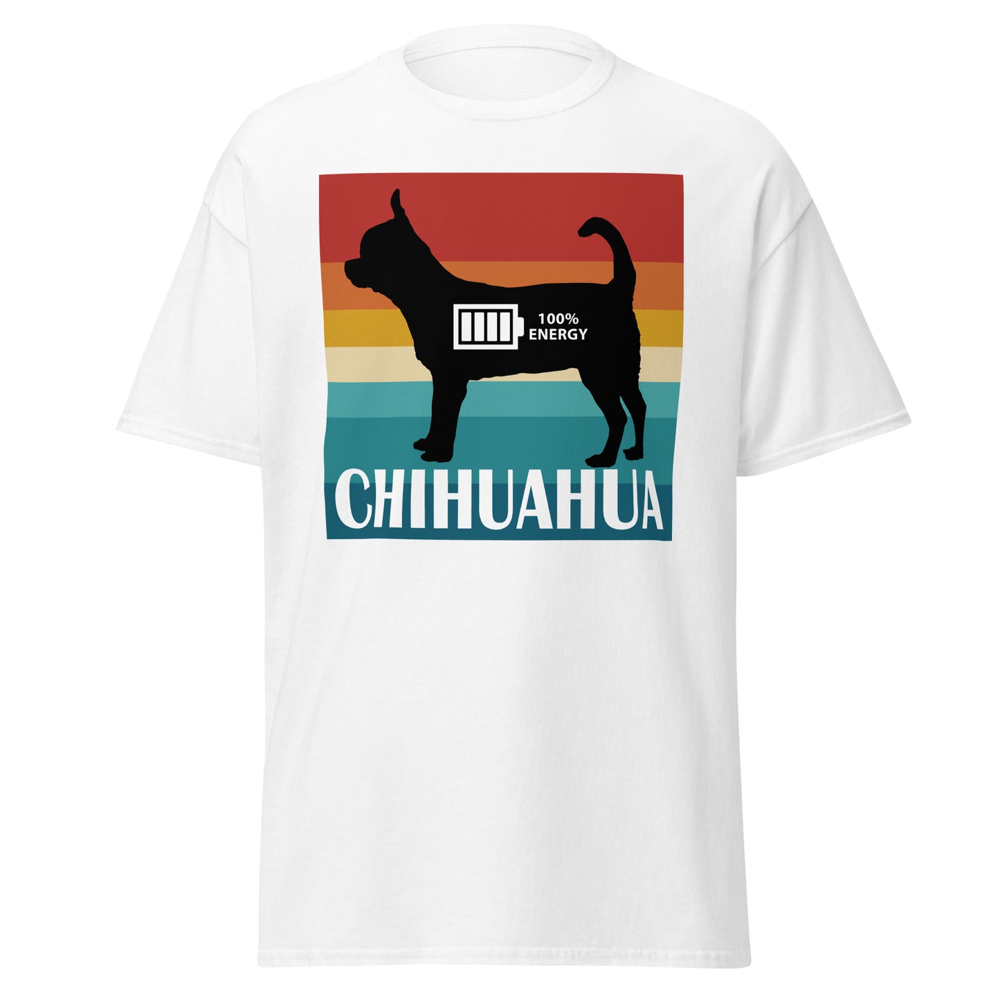 Chihuahua 100% Energy Men's classic tee by Dog Artistry