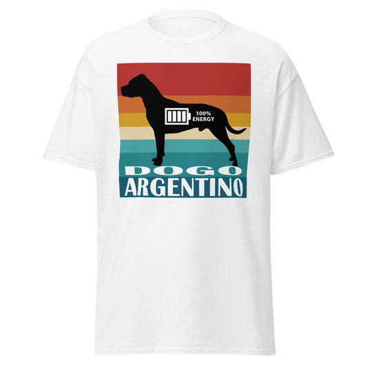 Dogo Argentino 100% Energy Men's classic tee by Dog Artistry