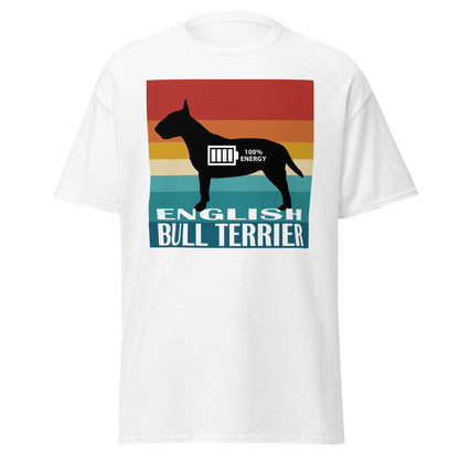 English Bull Terrier 100% Energy Men's classic tee by Dog Artistry